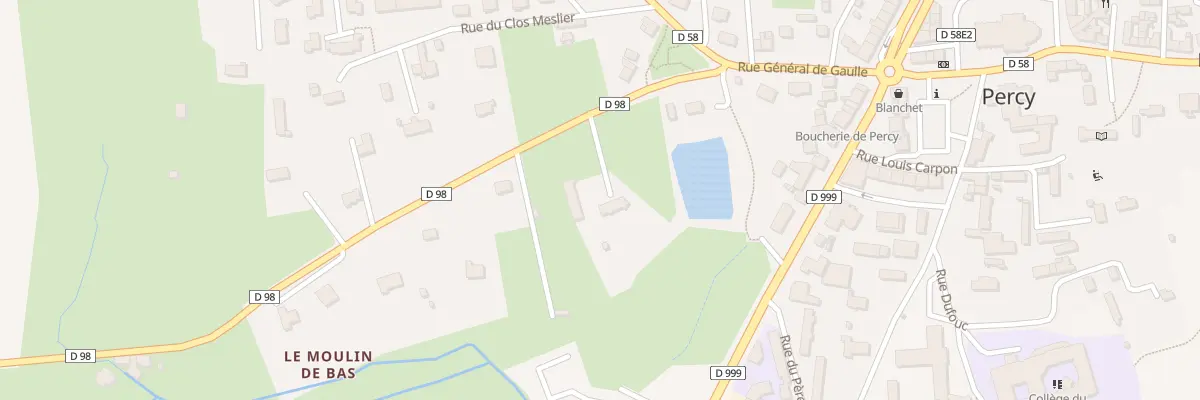 Plan du 3 Rue du Clos Saint Jean - Percy à Percy-en-Normandie
