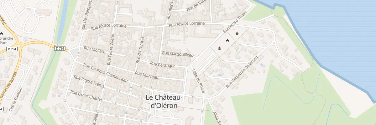 Plan du 8 Bd Thiers au Château-d’Oléron