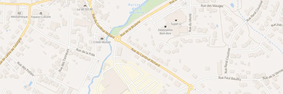 Plan du 23 Rue du cardinal richard à La Bruffière