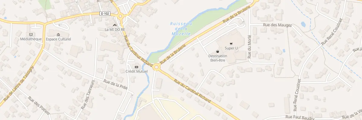 Plan du 17 Rue du cardinal richard à La Bruffière