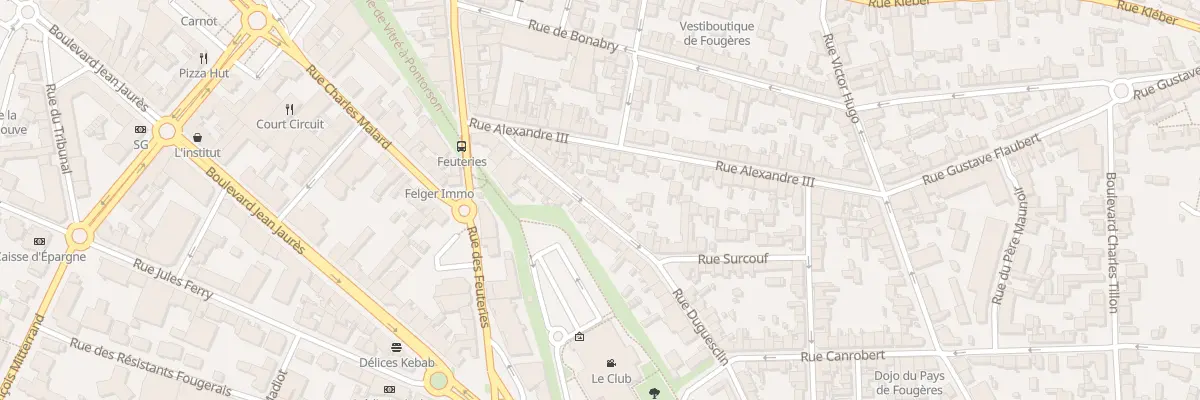 Plan du 15 Rue Duguesclin à Fougères