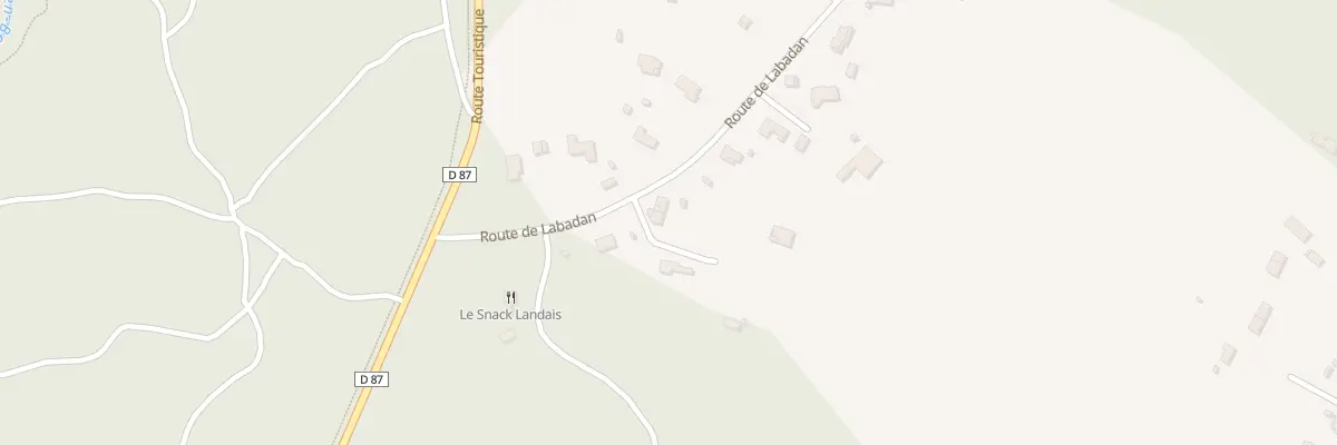 Plan du 1400 Rte de Labadan à Sainte-Eulalie-en-Born