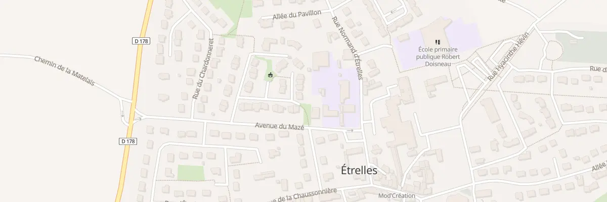 Plan du 18 Rue de Vendee à Étrelles
