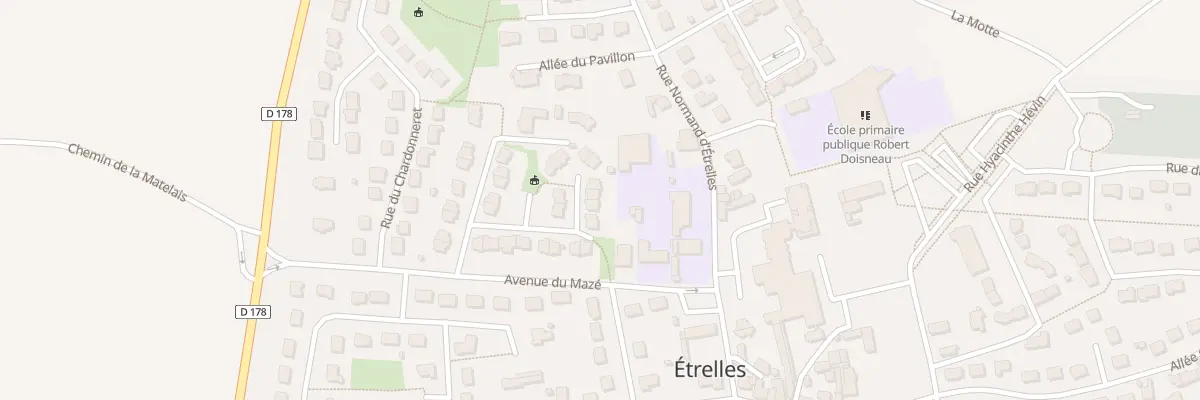 Plan du 22 Rue de Vendee à Étrelles