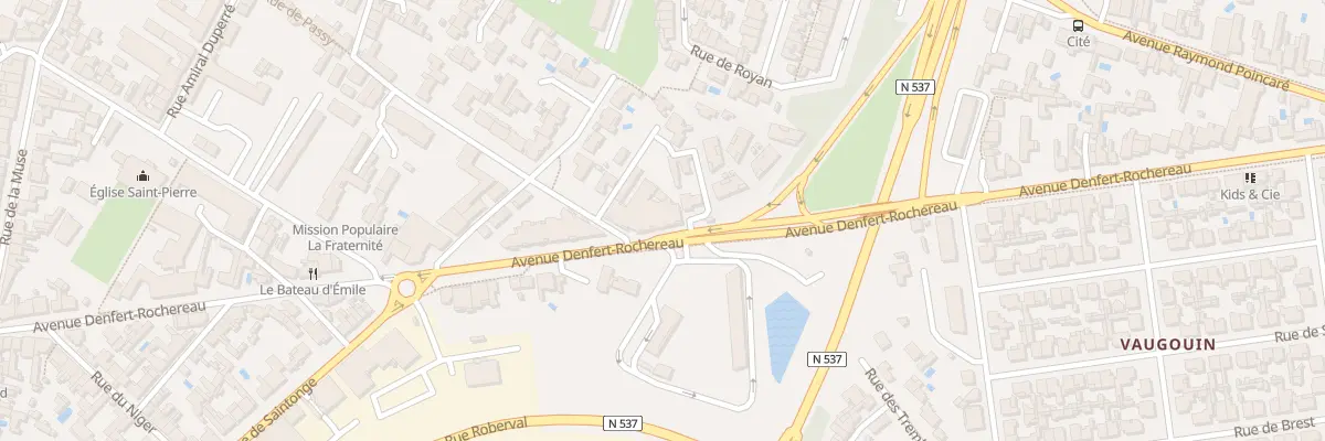 Plan du 106 Av Denfert Rochereau à La Rochelle