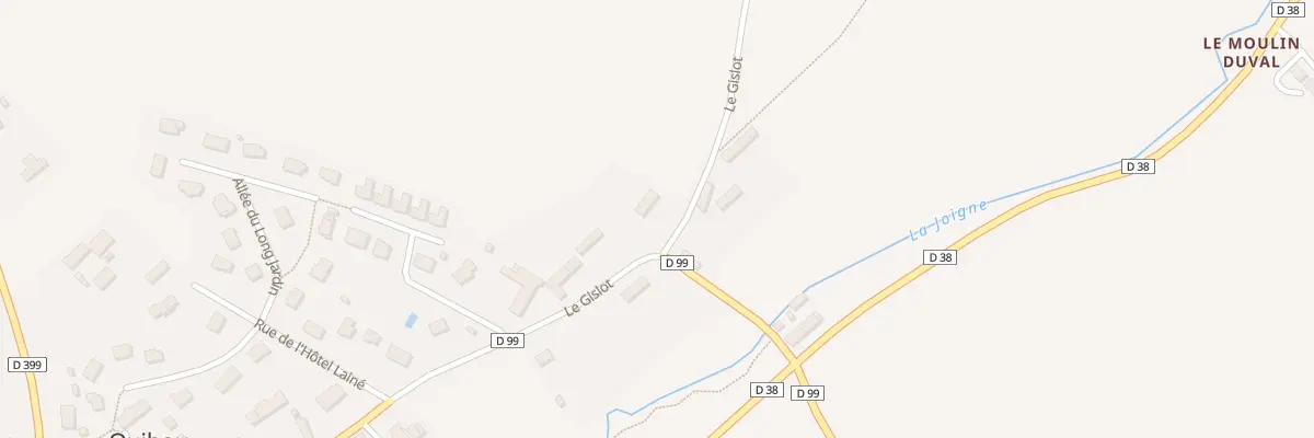 Plan du 3 Le Gislot à Quibou