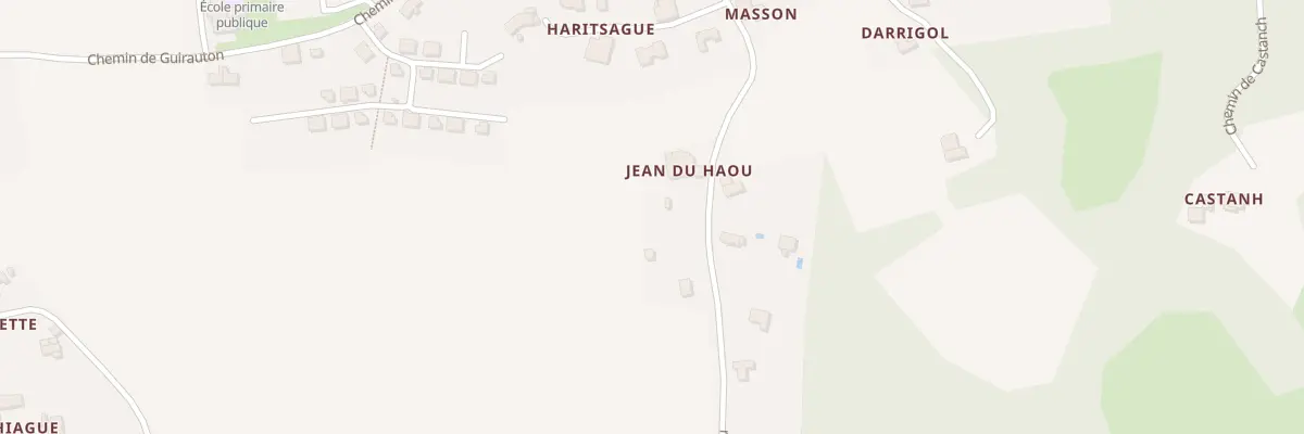 Plan du 286 Che Jean du Haou à Guiche