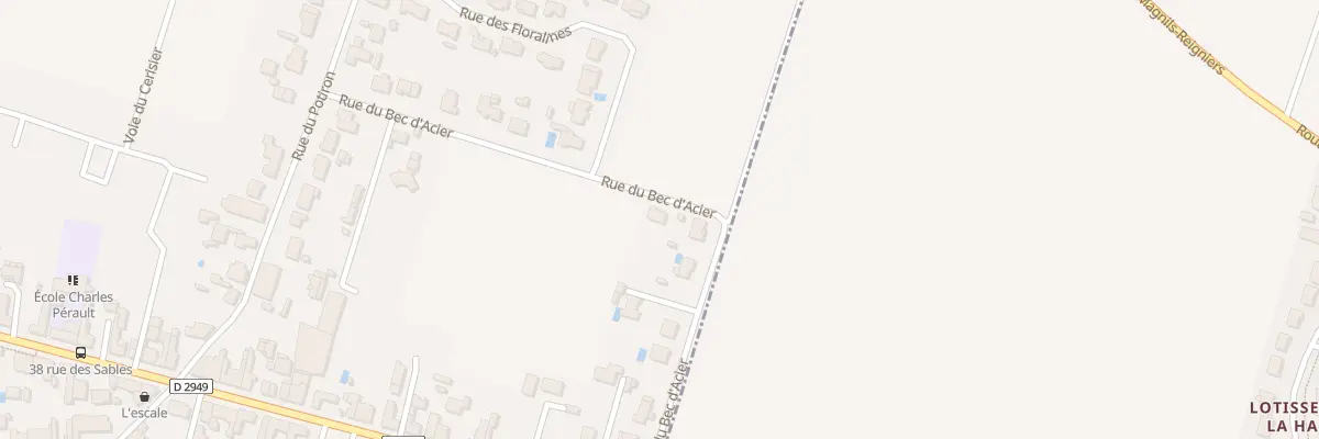 Plan du 15 Rue du Bec d’Acier aux Magnils-Reigniers