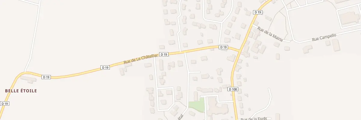 Plan du 3 Rue de le Chatellier à Parigné