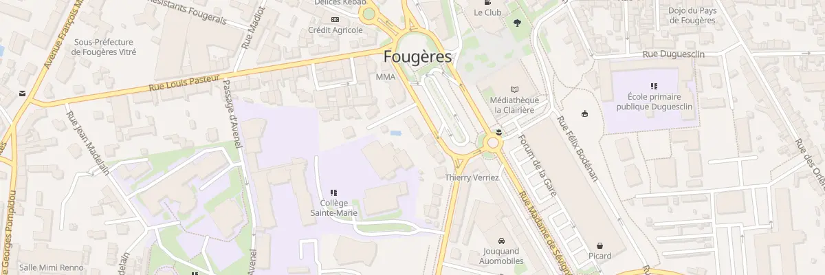 Plan du 10 Pl de la République à Fougères