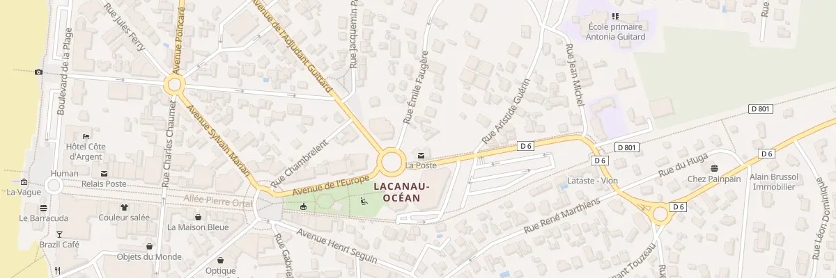 Plan du 2 Rue Emile Faugère à Lacanau