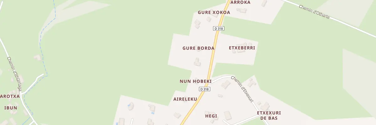 Plan du 880 Rte d’Orègue à Bardos
