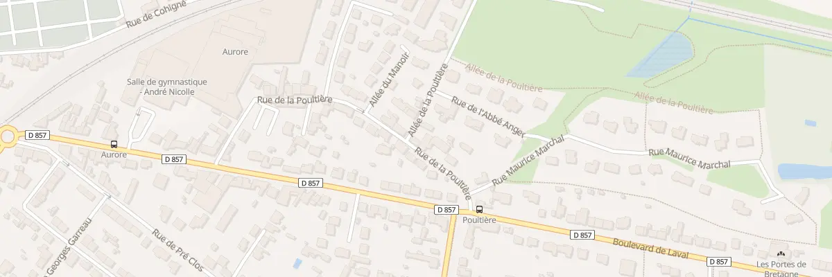 Plan du 25 Rue de la Poultière à Vitré