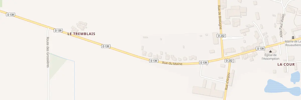Plan du 50 Rue du Maine à La Rouaudière