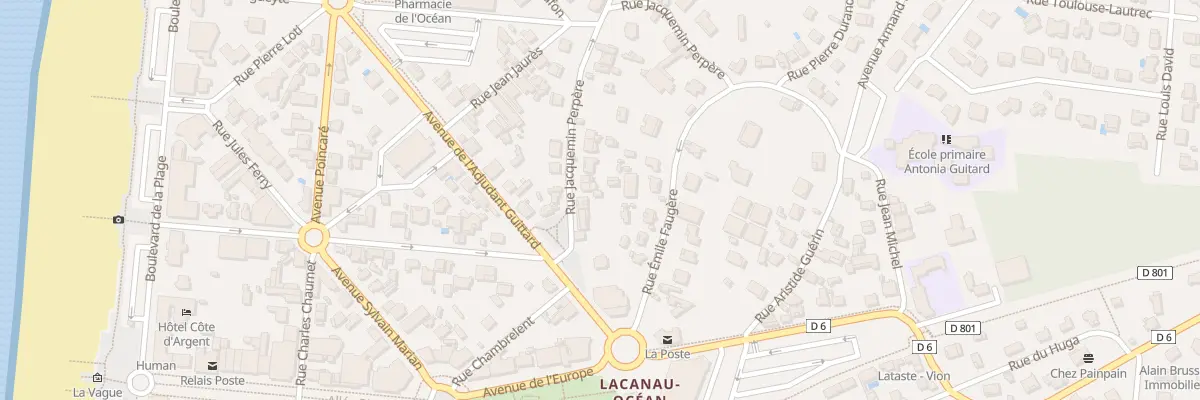 Plan du 8 Rue Jacquemin Perpere à Lacanau