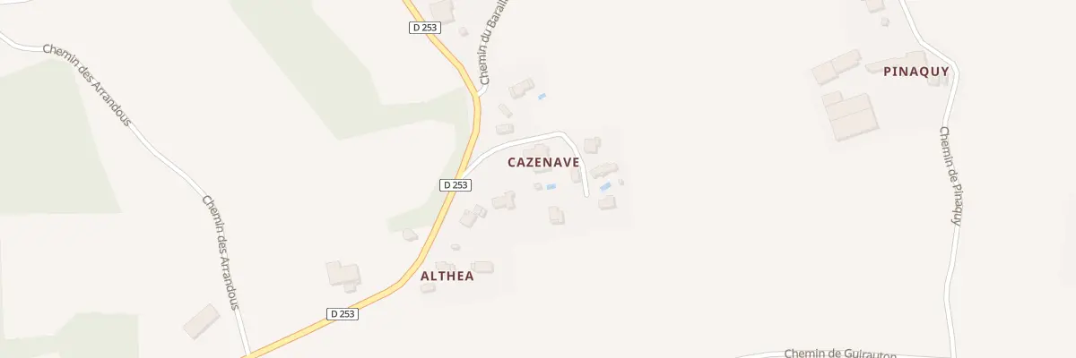 Plan du 120 Che de Cazenave à Guiche