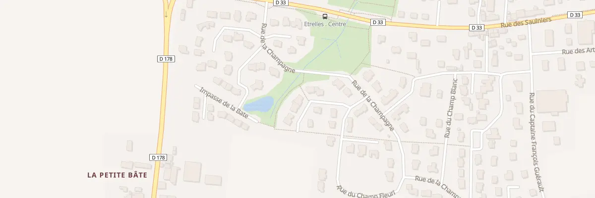 Plan du 20 Rue du Champ Fleuri à Étrelles