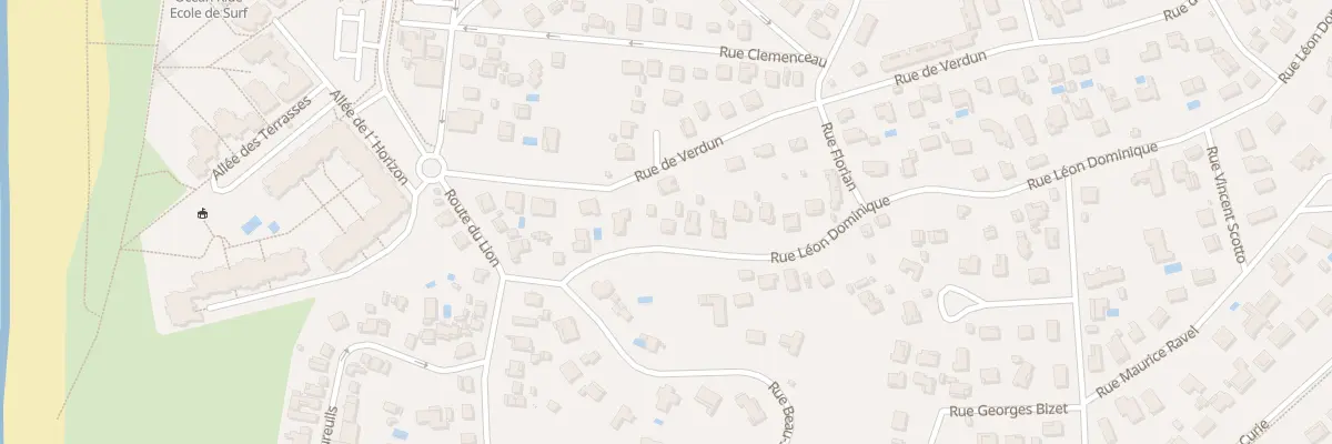 Plan du 99 Rue Léon Dominique à Lacanau
