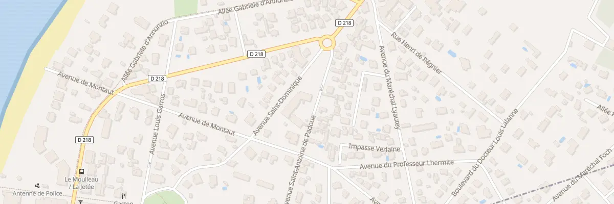 Plan du 6 Av Saint Dominique à Arcachon
