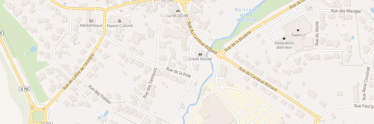 Plan du 8 Rue de la mozelle à La Bruffière
