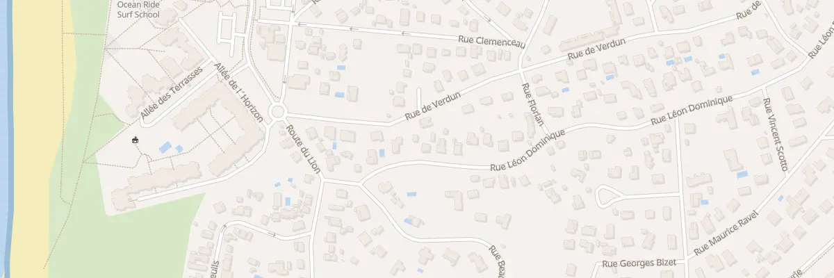Plan du 101 Rue Léon Dominique à Lacanau