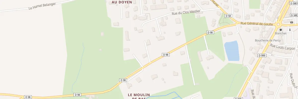 Plan du 8B Rue du Clos Saint Jean - Percy à Percy-en-Normandie