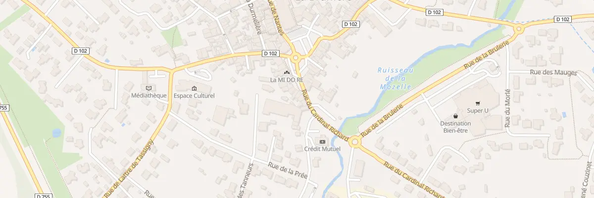 Plan du 6 Rue du cardinal richard à La Bruffière