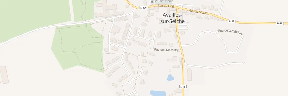 Plan du 4 Rue des Margelles à Availles-sur-Seiche