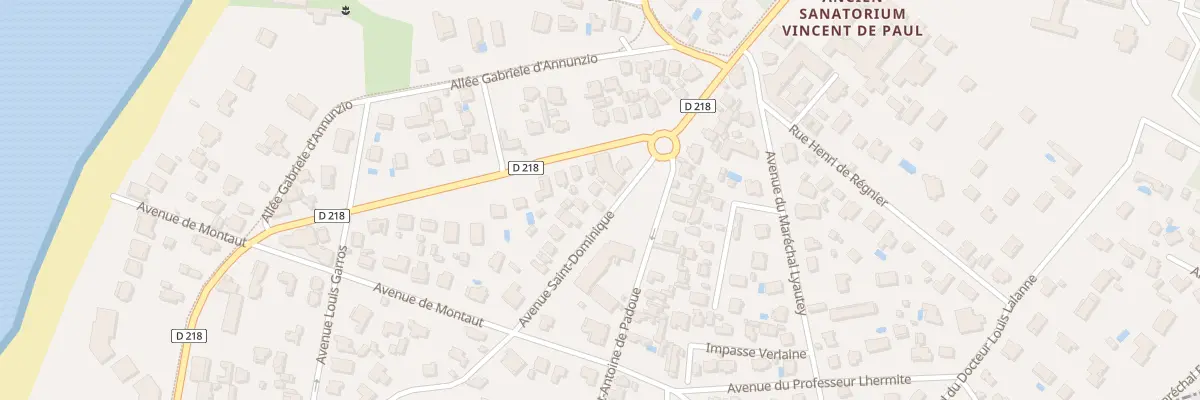 Plan du 5 Av Saint Dominique à Arcachon
