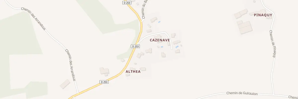 Plan du 44 Che de Cazenave à Guiche
