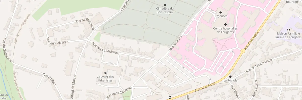 Plan du 6 Rue des Urbanistes à Fougères