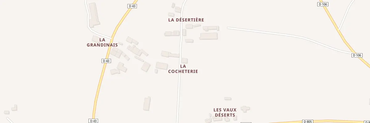 Plan du 5101 La Cocheterie à Availles-sur-Seiche