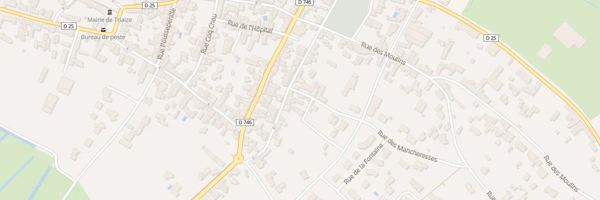 Plan du 2 Rue des mancheresses à Triaize