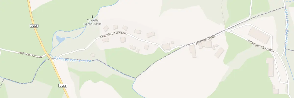 Plan du 390 Che de Jelosea à Isturits