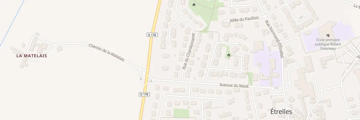 Plan du 9 Rue du Chardonneret à Étrelles