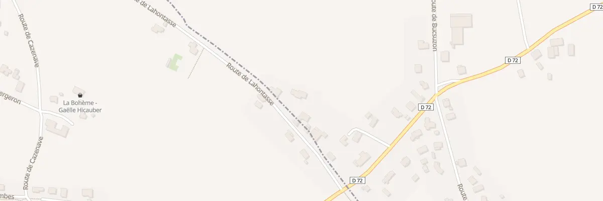 Plan du 125 Rte de Lahontasse à Orist