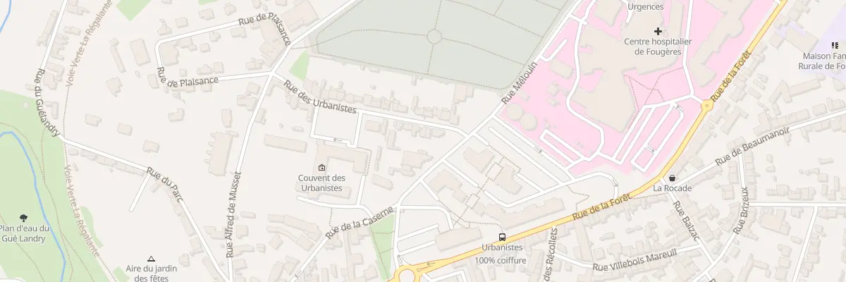 Plan du 5 Rue des Urbanistes à Fougères