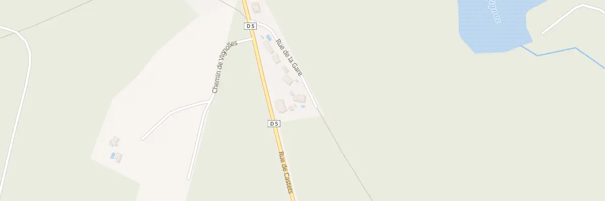 Plan du 5 Lot de la Gare à Uza