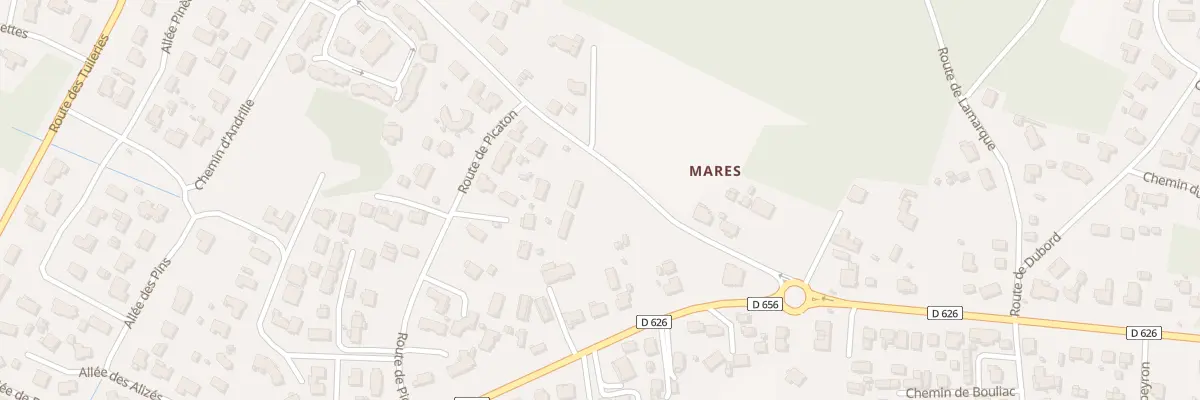 Plan du 223 Rte du Bourg à Aureilhan