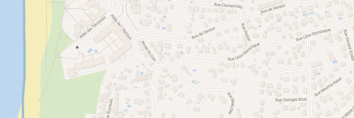 Plan du 105 Rue Léon Dominique à Lacanau