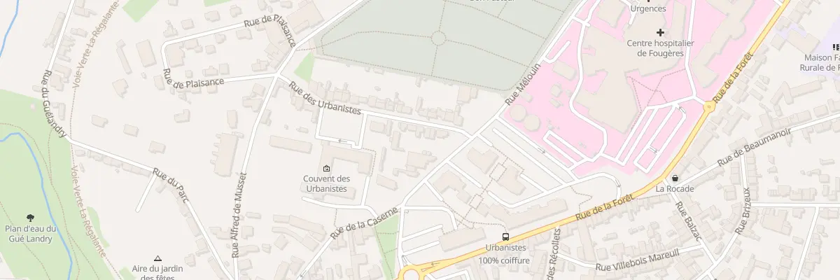Plan du 7 Rue des Urbanistes à Fougères