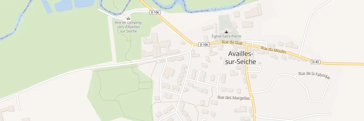Plan du 1 Rue du Puits Geffrard à Availles-sur-Seiche