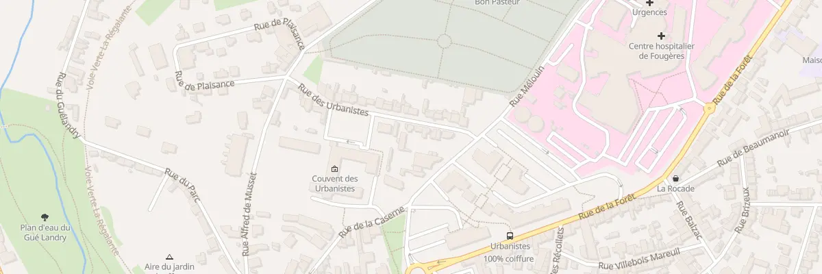 Plan du 11 Rue des Urbanistes à Fougères