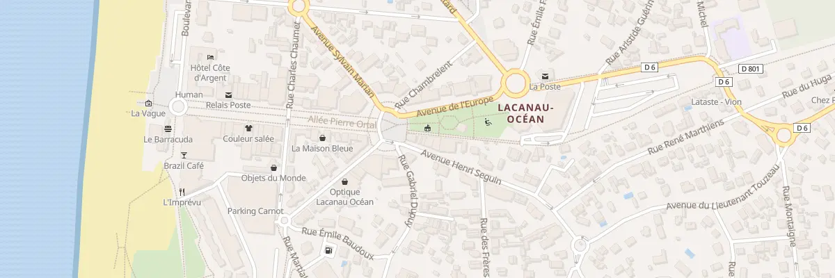Plan du 1 Av Henri Seguin à Lacanau