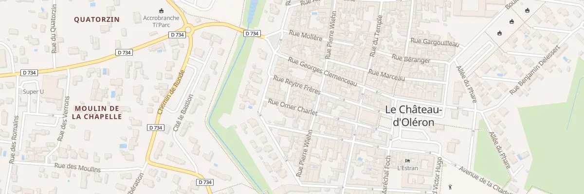 Plan du 1 Rue Isolée au Château-d’Oléron