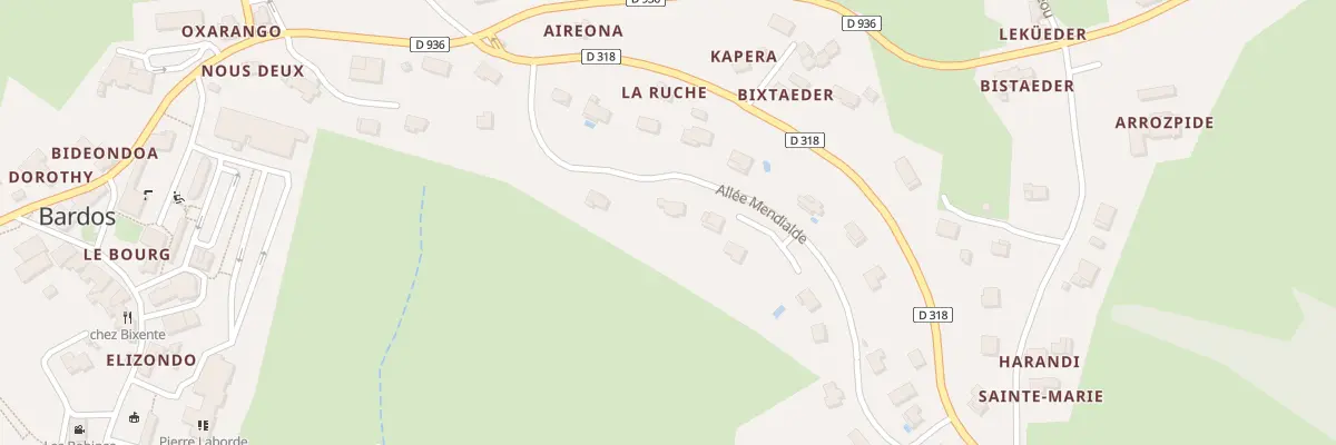 Plan du 13 All Mendialde à Bardos