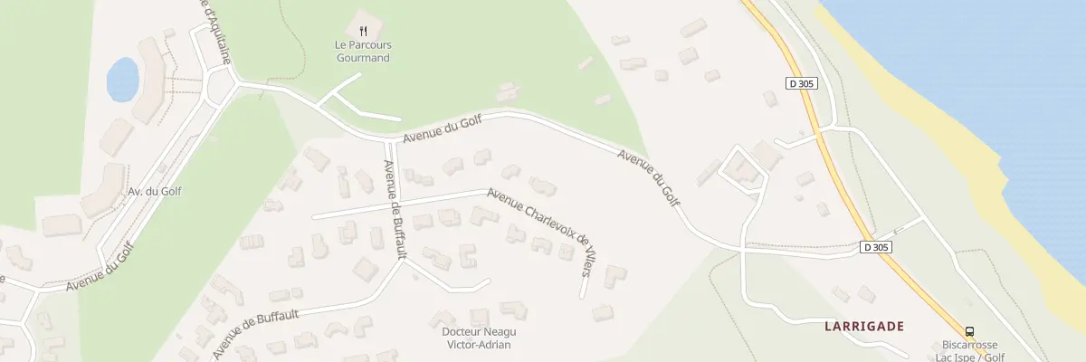 Plan du 131 Av Charlevois de Villers à Biscarrosse