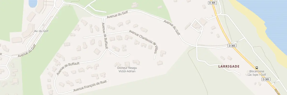 Plan du 160 Av Charlevois de Villers à Biscarrosse