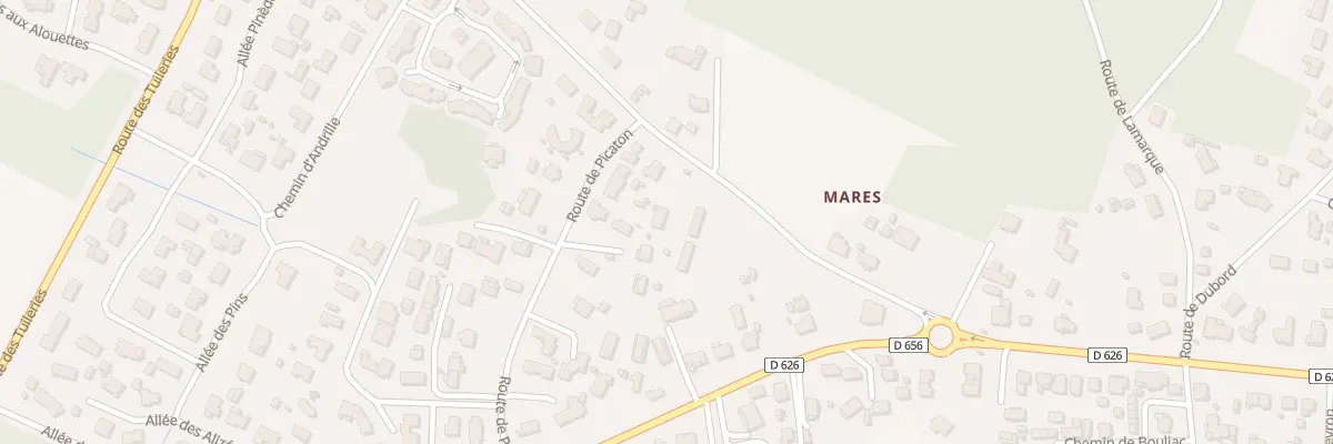 Plan du 229 Rte du Bourg à Aureilhan