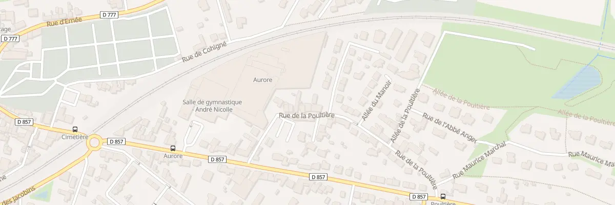 Plan du 13 Rue de la Poultière à Vitré